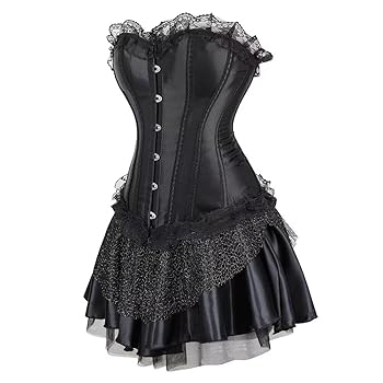トップス treat Ballerina tulle corset bustier Amazon.com: Jutrisujo Corset Dress Bustier Overbust Women